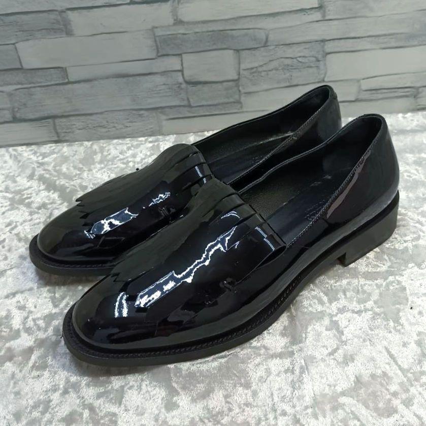 【美品】✨Max Mara マックスマーラ 革靴 エナメル パテント レザー