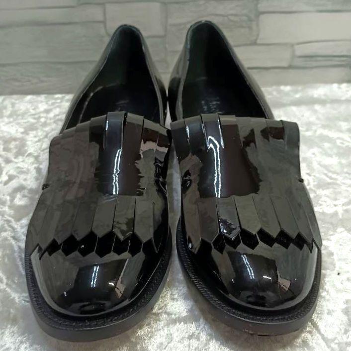 【美品】✨Max Mara マックスマーラ 革靴 エナメル パテント レザー