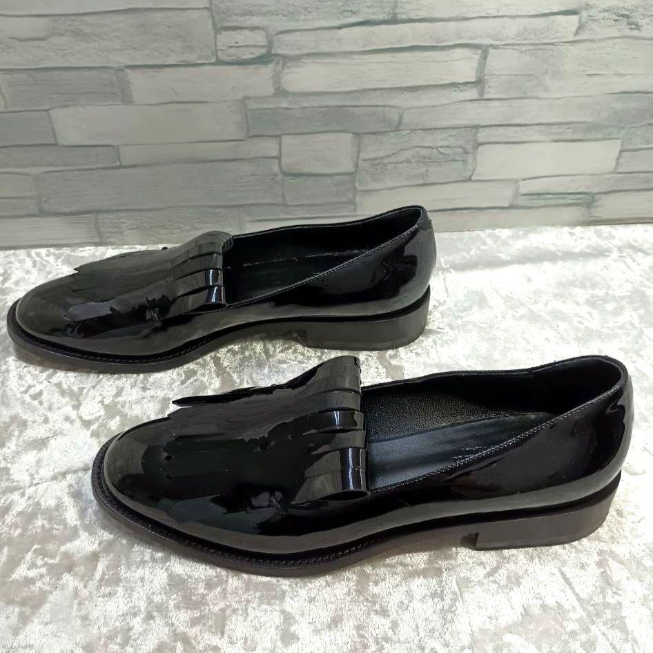 【美品】✨Max Mara マックスマーラ 革靴 エナメル パテント レザー