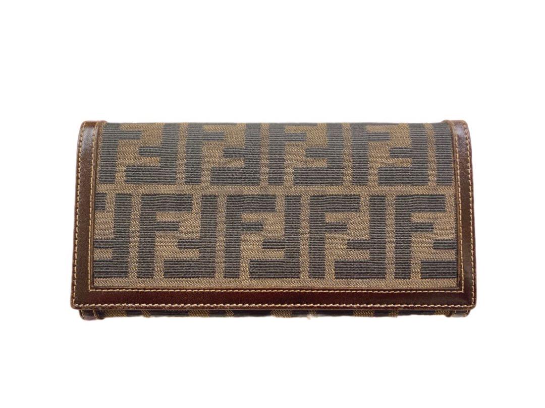 【極美品】FENDI フェンディ 長財布 ズッカ柄 箱付き