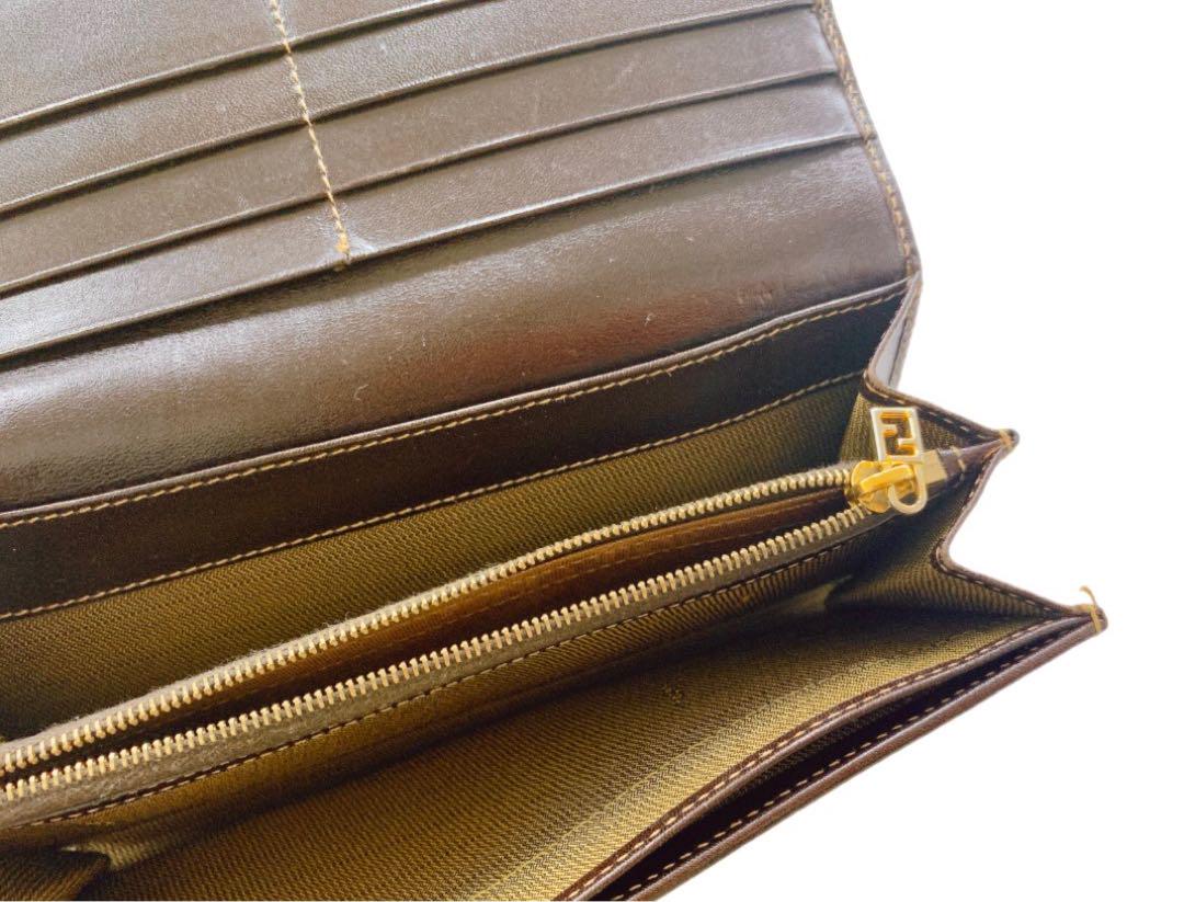 【極美品】FENDI フェンディ 長財布 ズッカ柄 箱付き