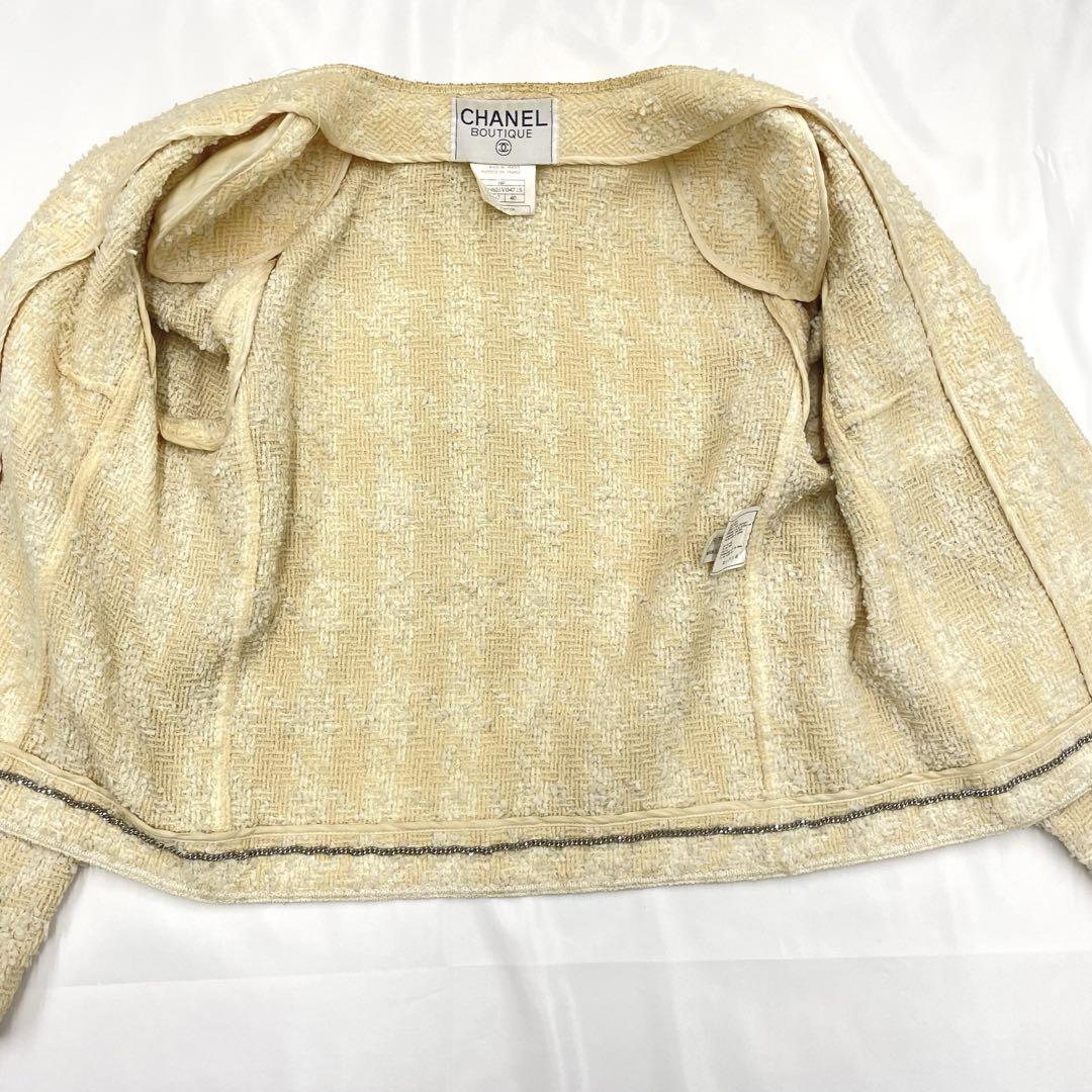 人気モデル✨CHANELツイードジャケット　ブルゾン　40