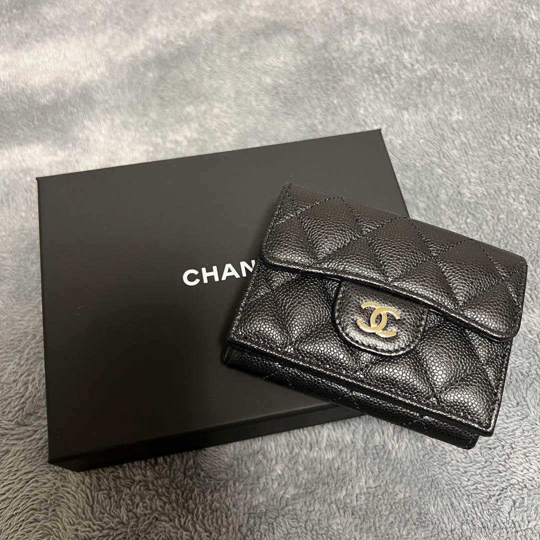 【NEW限定品】 シャネル.CHANEL.財布.三つ折り財布.ミニウォレット.美品 - メルカリ 小物