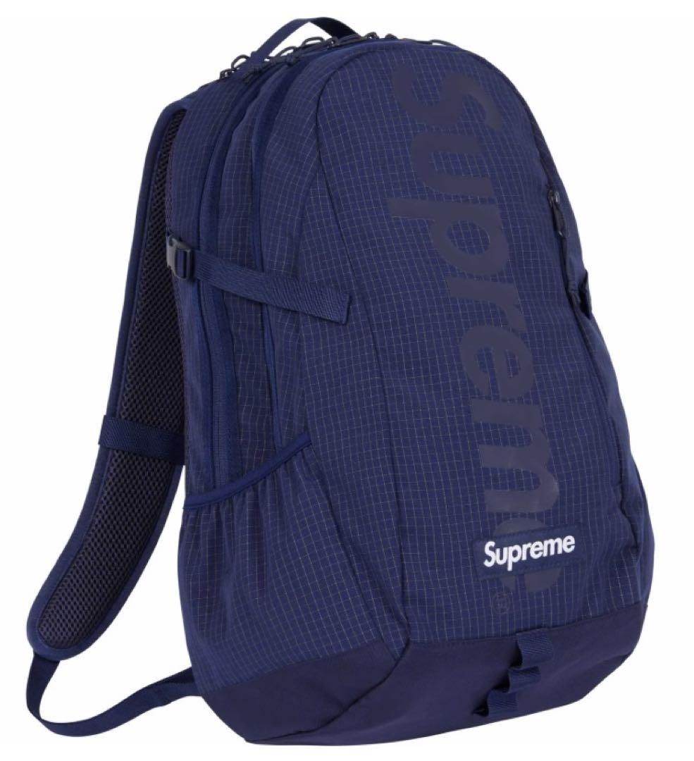 正規美品Supreme 24SS Backpackネイビーバックパックリュック