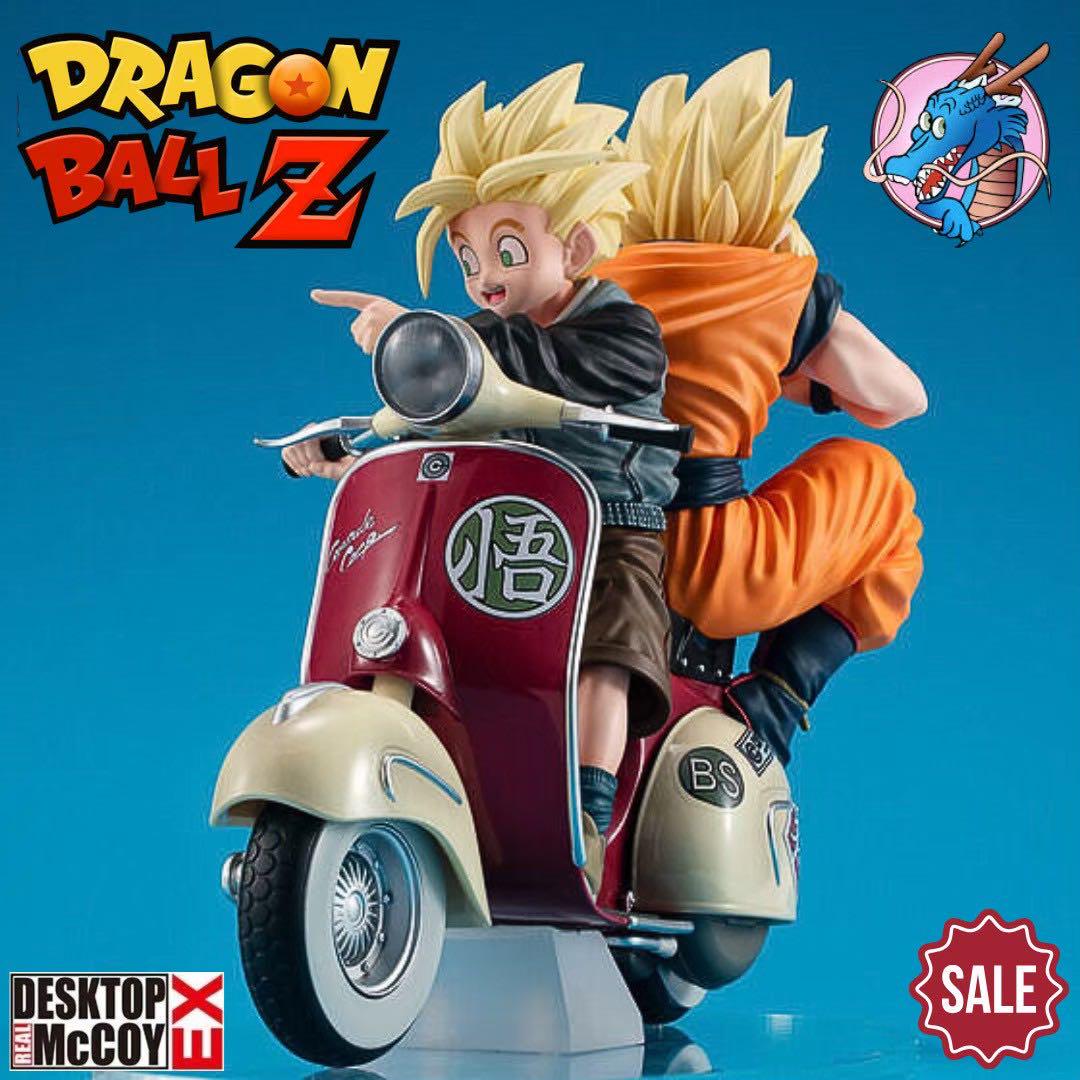 超美品 デスクトップリアルマッコイEX　スーパーサイヤ人孫悟空＆孫悟飯＆バイク 超美品 デスクトップリアルマッコイEX スーパーサイヤ人孫悟空