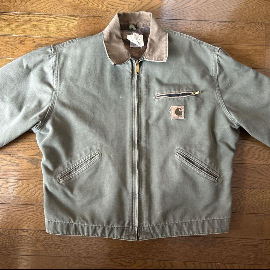 希少モデル Carhartt カーハート デトロイトジャケットMOS モス MOS 希少モデル Carhartt カーハート デトロイトジャケット