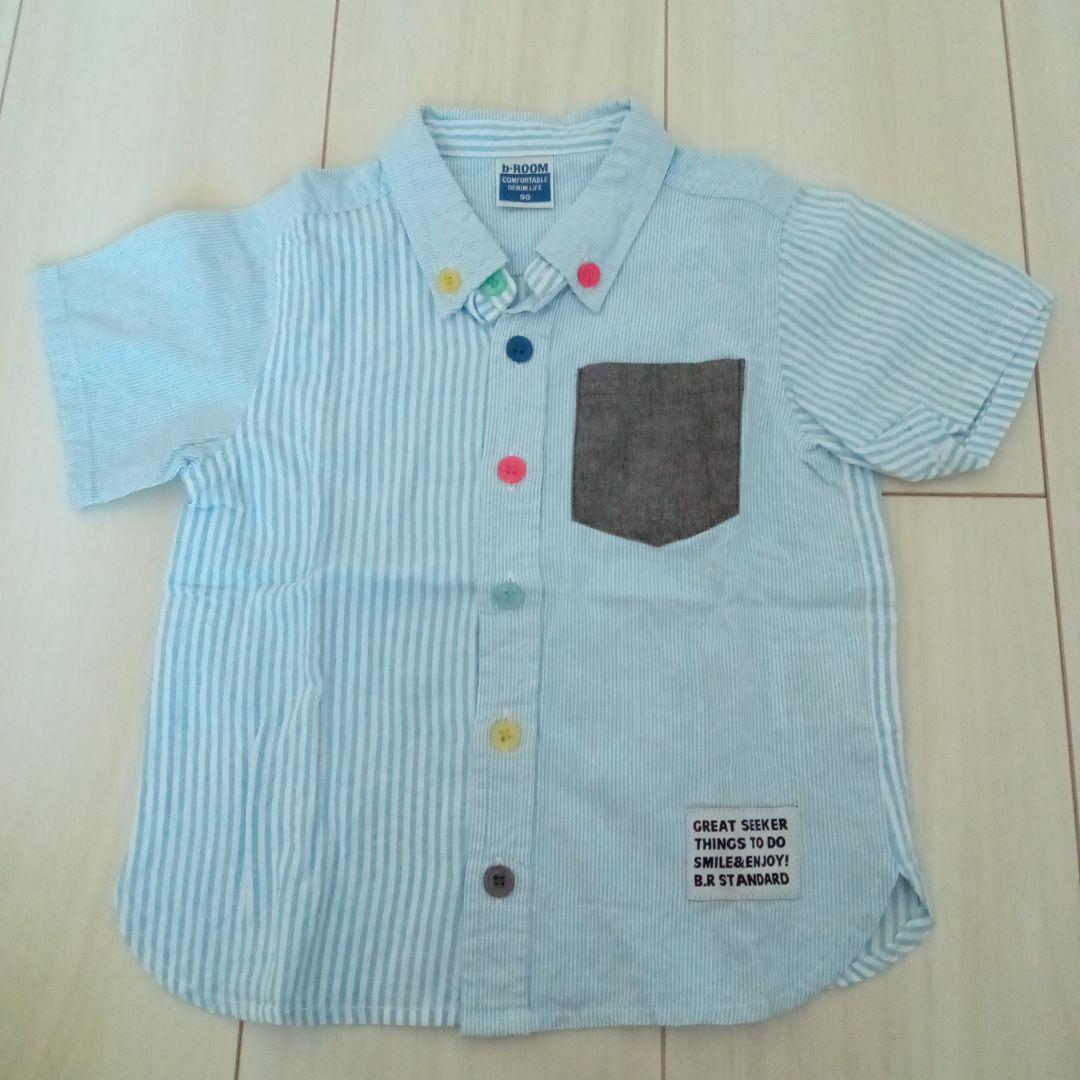 半袖　シャツ　襟付き　90