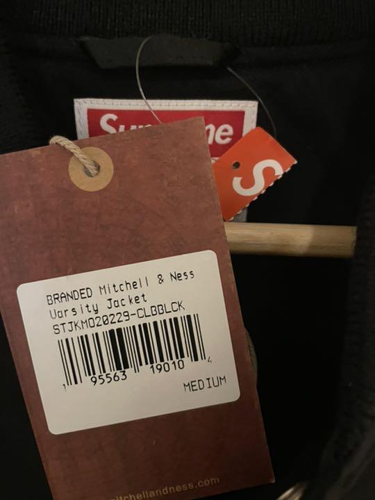 即納セール Supreme Mitchell&Ness SatinVarsityJacket iDoNW-m58472451301 大得価人気SALE