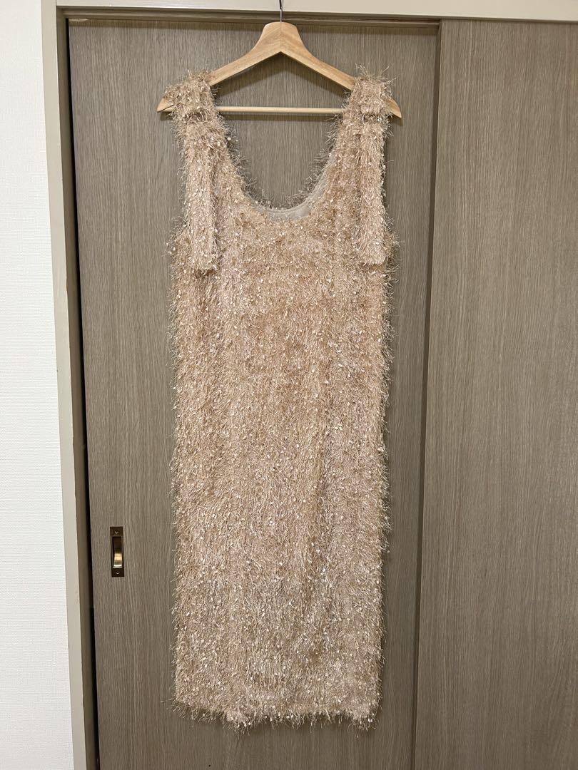 ワンピース amiur u neck design jacquard ops