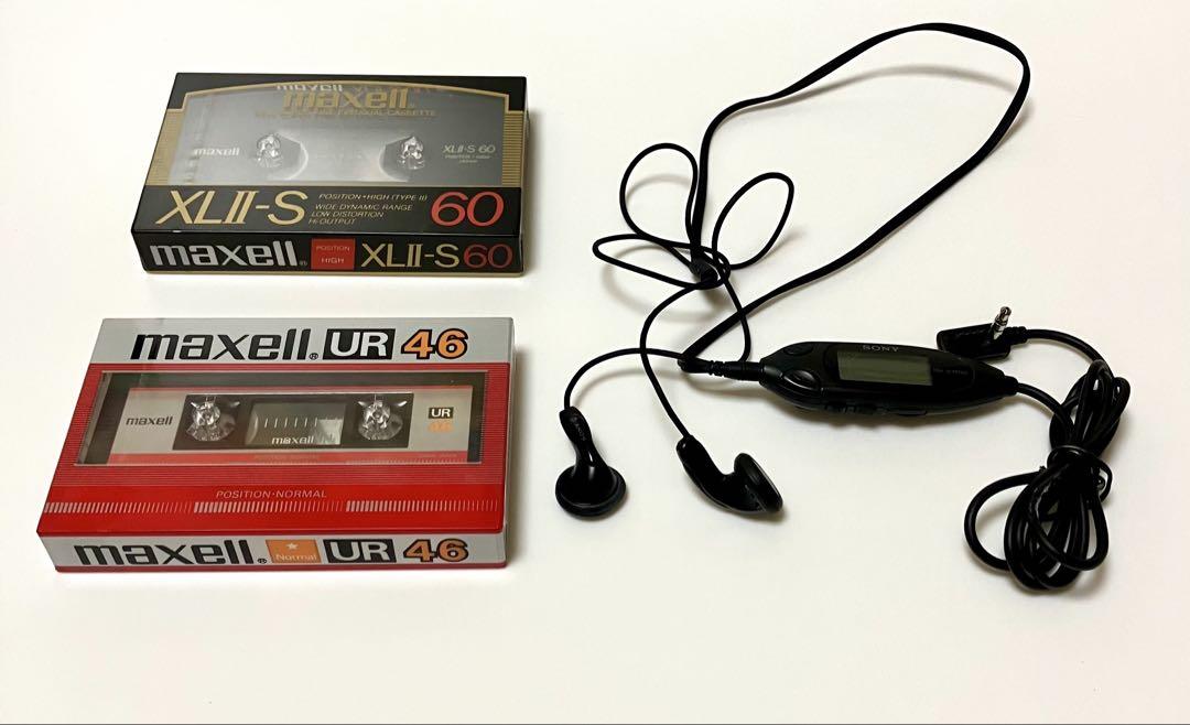 WALKMAN用イヤホンRM-WM78E&カセットテープ2本セット