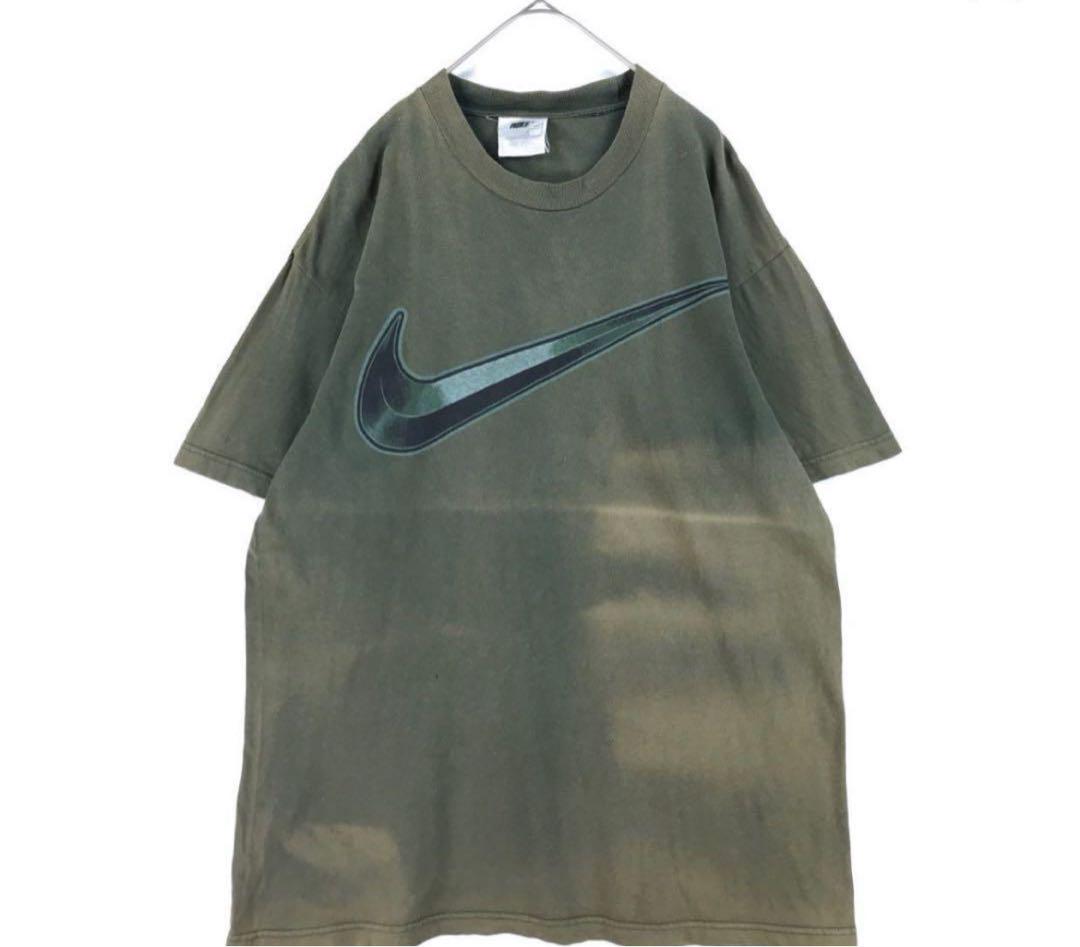 90s 鬼フェード Tシャツ NIKE ナイキ センターロゴ　白タグ　USA製