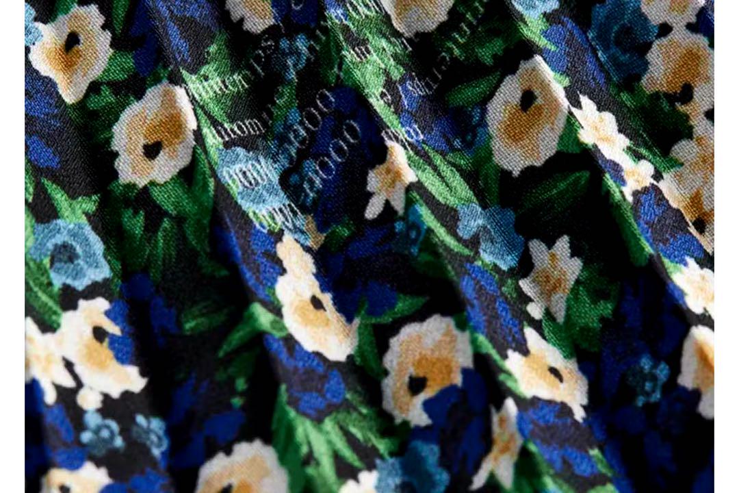 rokh h&m フローラルプリント プリーツスカート36
