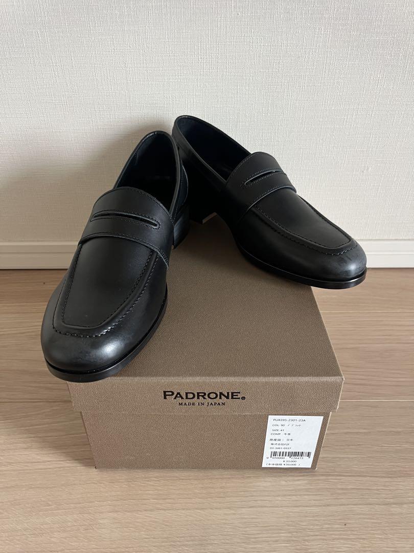 PADRONE パドローネ / BL LOAFERS ヒールレザーローファー