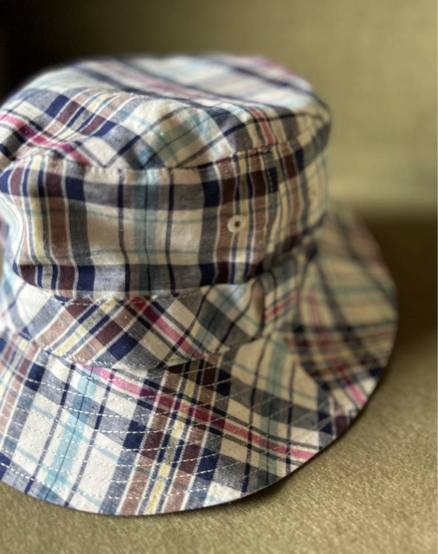 チェックハット　　　※ブランド不明です。