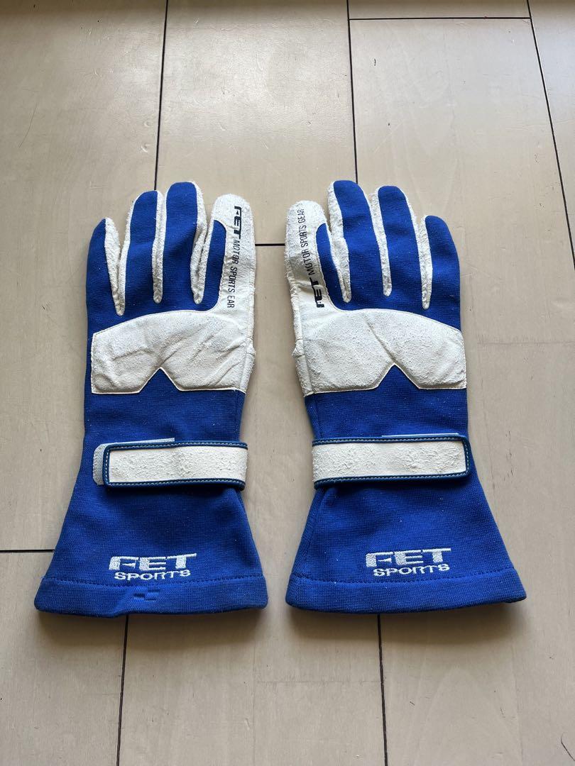 レーシンググローブ FET 青×白 Lサイズ - メルカリ