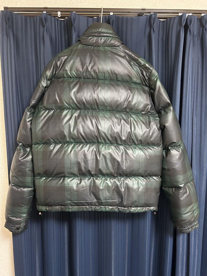 MONCLER ダウンジャケット　コンブルーダークグリーンチェック