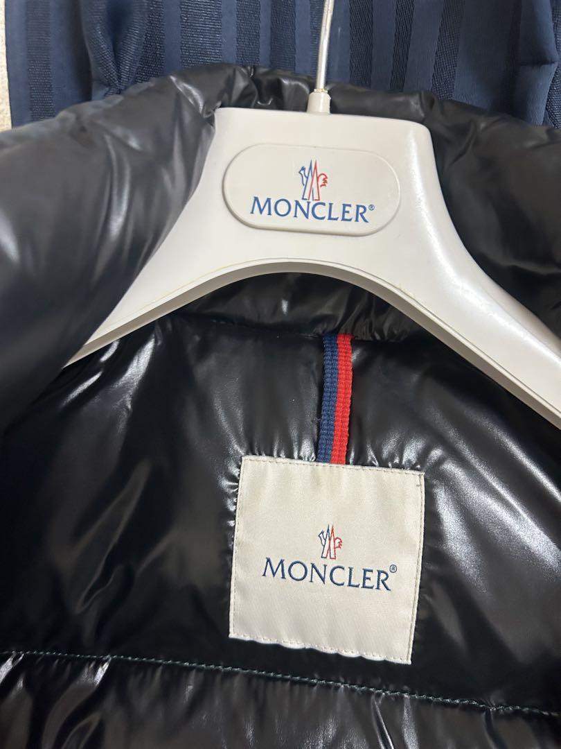 MONCLER ダウンジャケット　コンブルーダークグリーンチェック