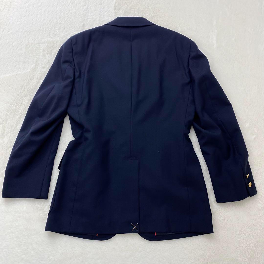 【美品】ジェイプレス 紺ブレ 金ボタン パイピング 背抜き ネイビー Mサイズ 美品】ジェイプレス 紺ブレザー 金ボタン シングル Mサイズ