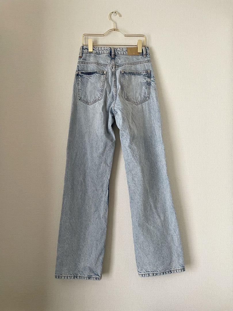 S MAX MARA ポリー コットン ストレートレッグ デニム パンツ ZARA ストレートレッグ ハイライズ LONG LENGTH デニムパンツ
