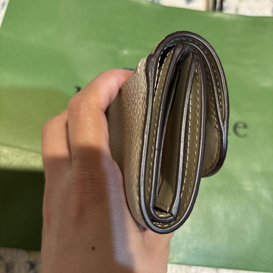 kate spade ベージュ 三つ折り財布