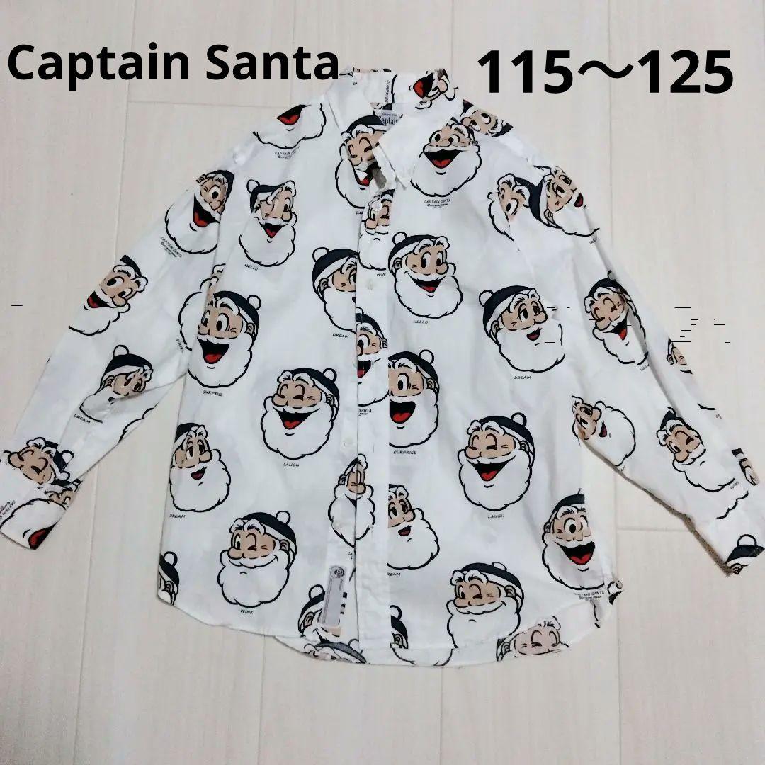 Captain Santa キャプテンサンタM 115〜125 長袖シャツ　総柄
