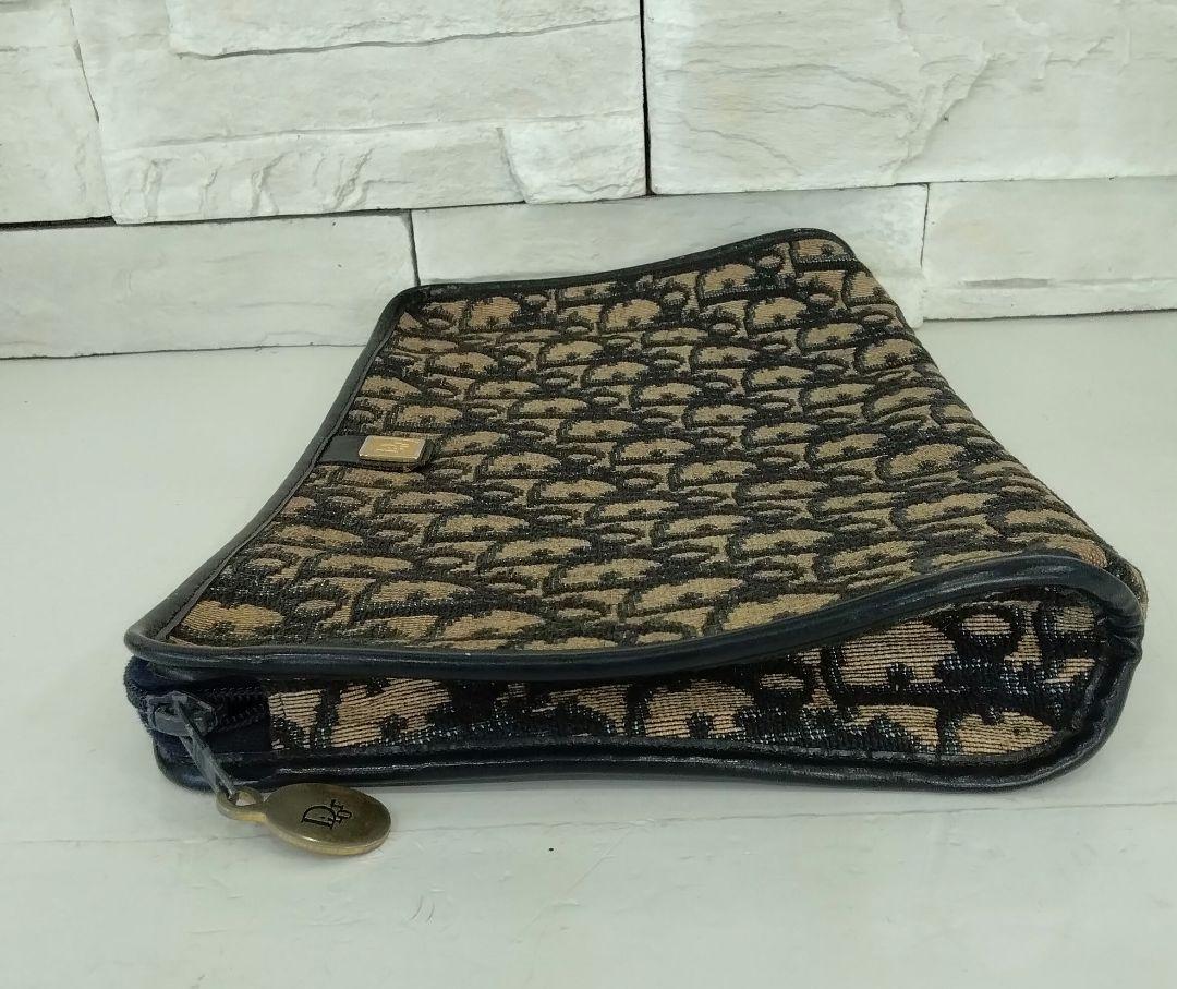 Christian Dior　ヴィンテージクラッチバッグ　トロッター柄　　中古品