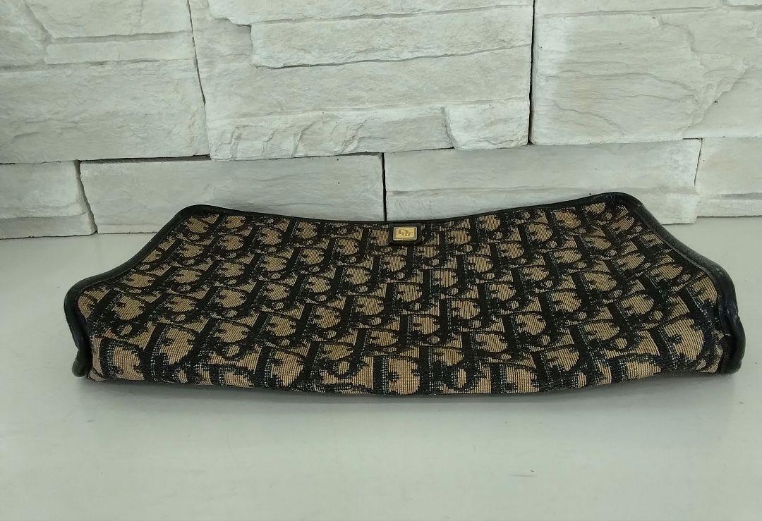 Christian Dior　ヴィンテージクラッチバッグ　トロッター柄　　中古品