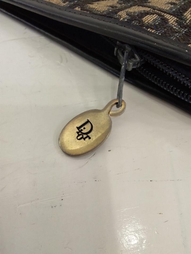 Christian Dior　ヴィンテージクラッチバッグ　トロッター柄　　中古品