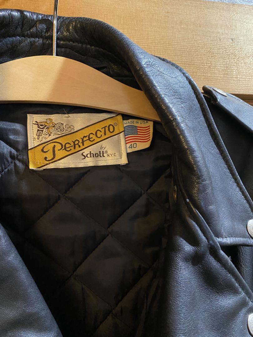 【美品】Schott Perfectoショット 618 ライダース 黒サイズ40