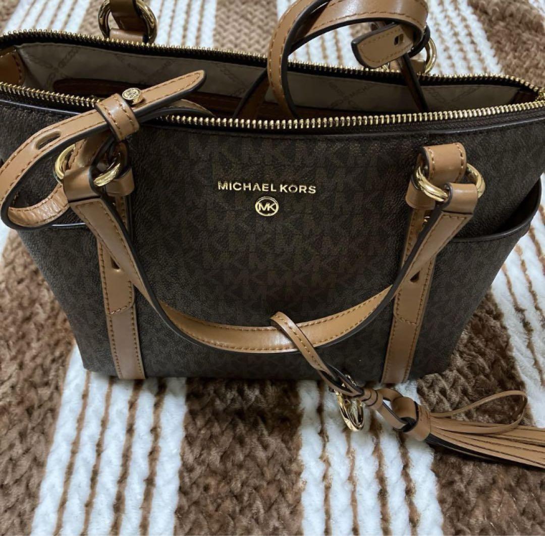 MICHAL KORS バッグ ブラウン SULLIVAN 値下げ不可 - メルカリ