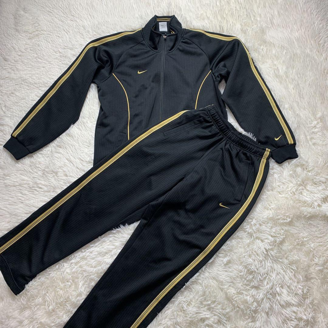 【DRY FIT】ナイキ ジャージ上下セット 黒 M