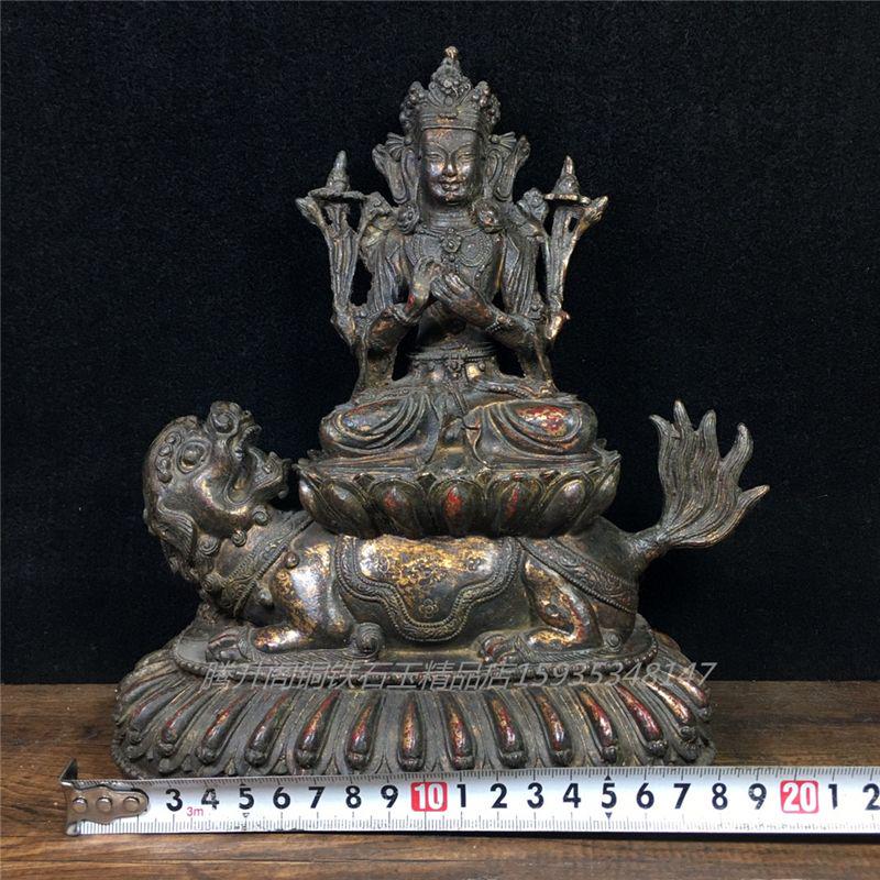 銅細工 仏教美術 座蓮観音 工芸品 装飾品 美術品 置物 A3504】古鋳銅観音菩薩坐蓮香炉 香道具 茶道具 仏道具 細工彫刻