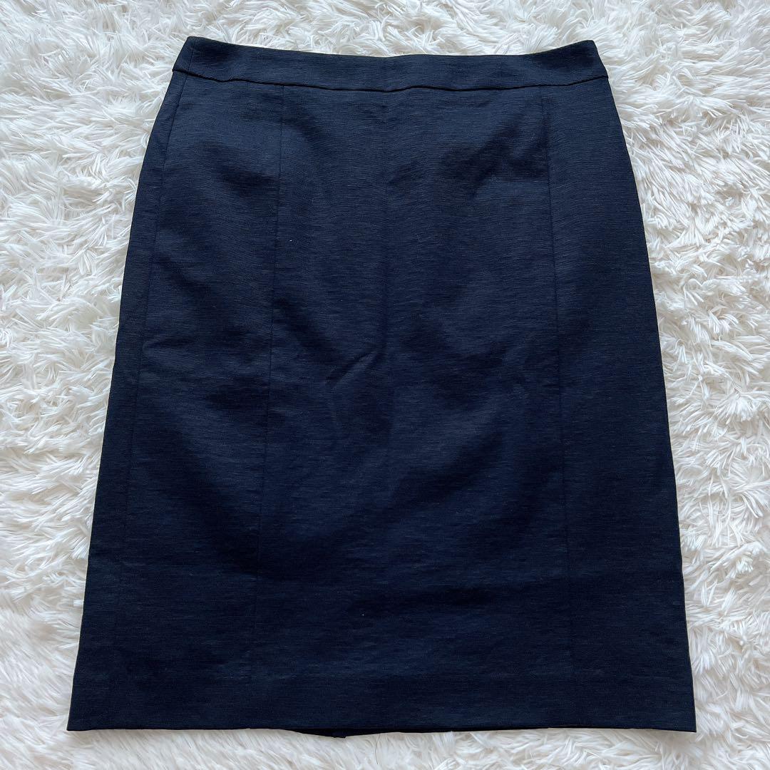 美品✨グリーンレーベルリラクシング ママスーツ 自宅で洗える ノーカラー 紺 L