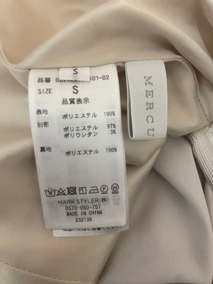 MERCURYDUO シアーチェックバックレースアップミニスカパン Sサイズ