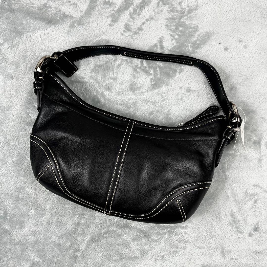 級 Coach Hobo Hand Bag BlackCOACH
