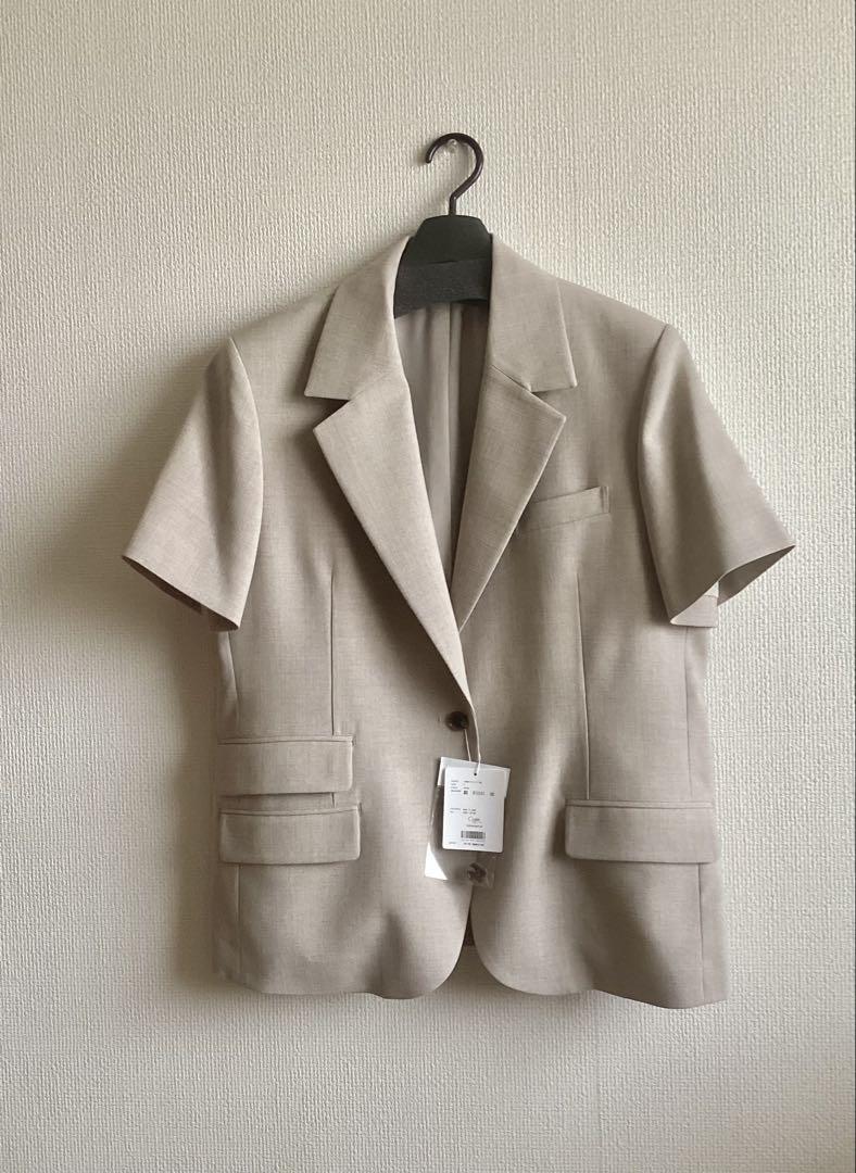 新品 cygne 半袖ジャケット Rey ベージュ