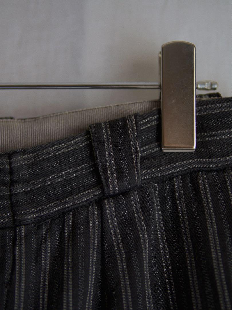 1940s france stripe pants コットン ストライプ
