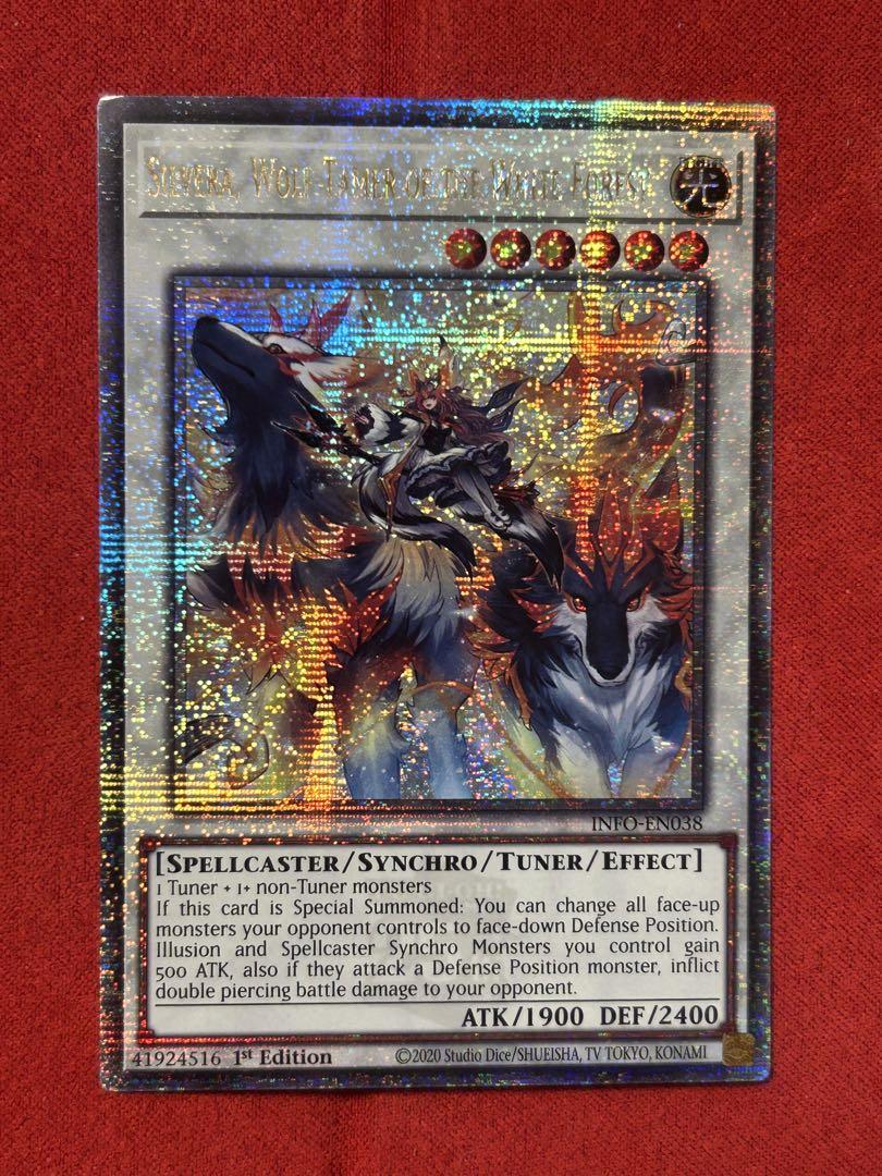 EU版 遊戯王 白き森の魔狼シルウィア25thシークレット クオシク 英語版