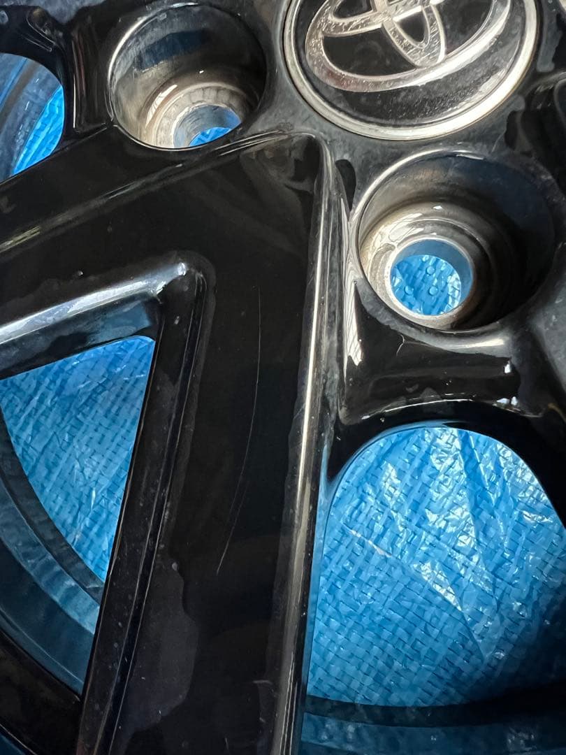 16インチ ブラックホイールセットやや傷や汚れあり