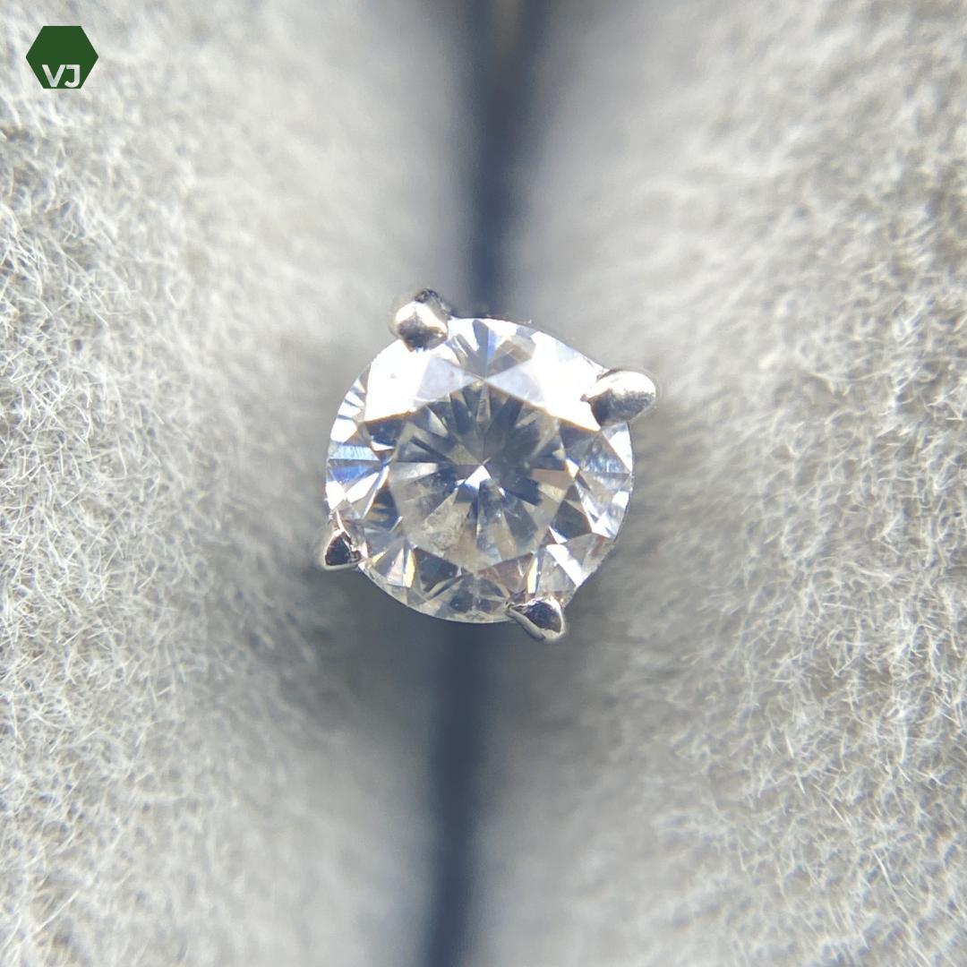 【26-07】ダイヤモンド　ピアス　D0.34ct 【中古】【PT850】 26-07】ダイヤモンドピアスD0.34ct 【中古】【PT850】