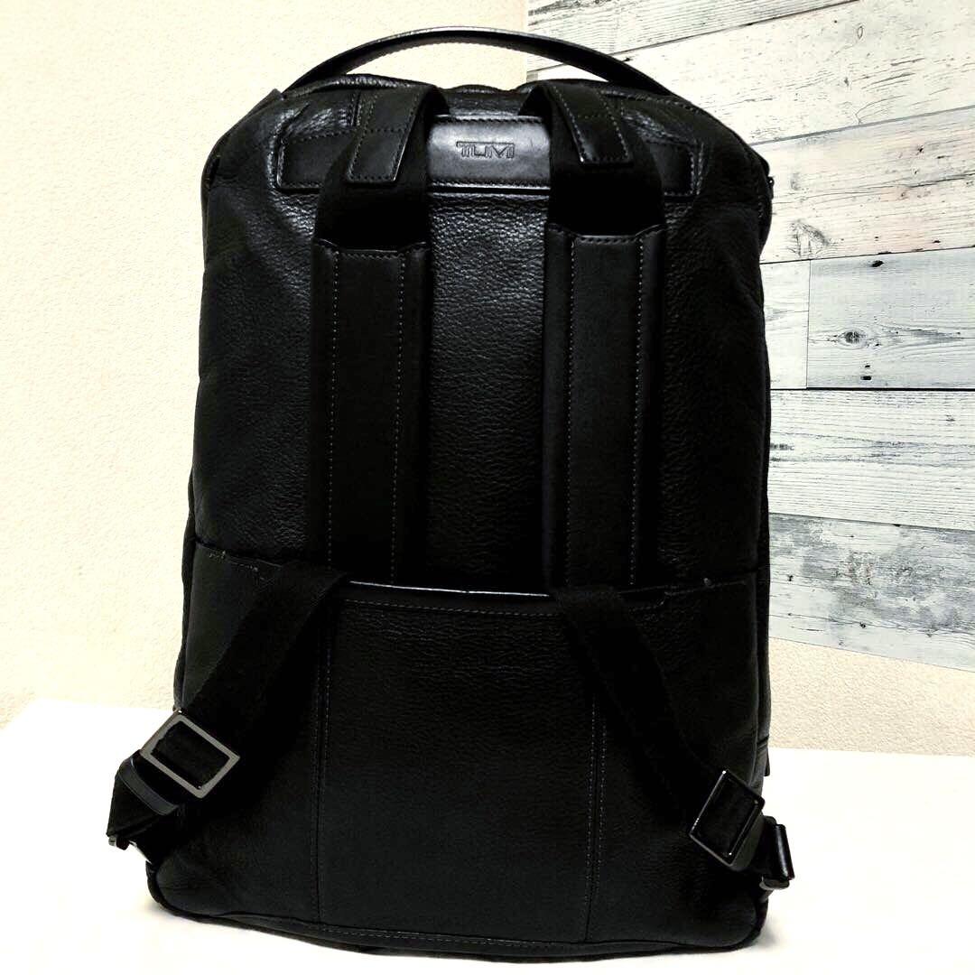 超美品✨TUMIハリソン リュックA4可 ブラック オールレザー63011D