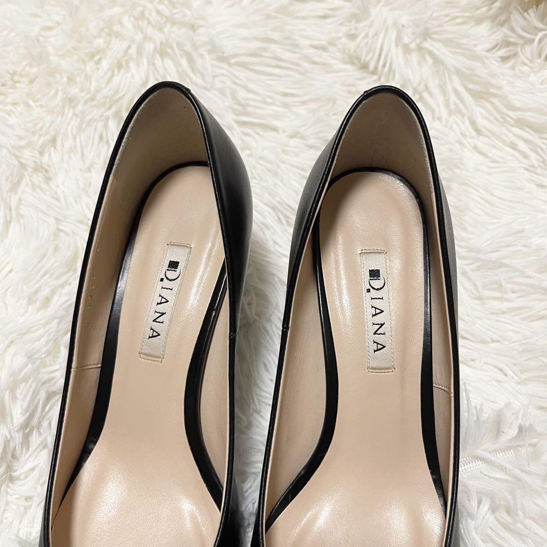 良品 DIANA ダイアナ パンプス 24 バングル レザー