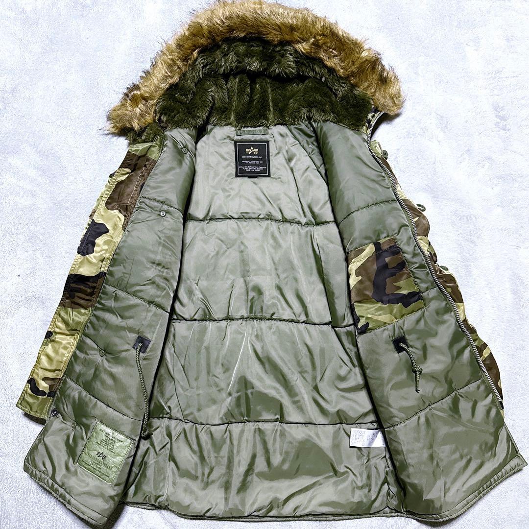 XL【未使用】アルファインダストリーズ N-3B ミリタリージャケット カモフラ XL【未使用】アルファインダストリーズ N-3B ミリタリージャケット カモフラ