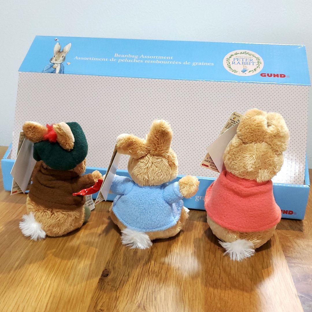 GUND ピーターラビット　手のひらサイズのぬいぐるみ　3点セット GUND ピーターラビット 手のひらサイズのぬいぐるみ 3点セット
