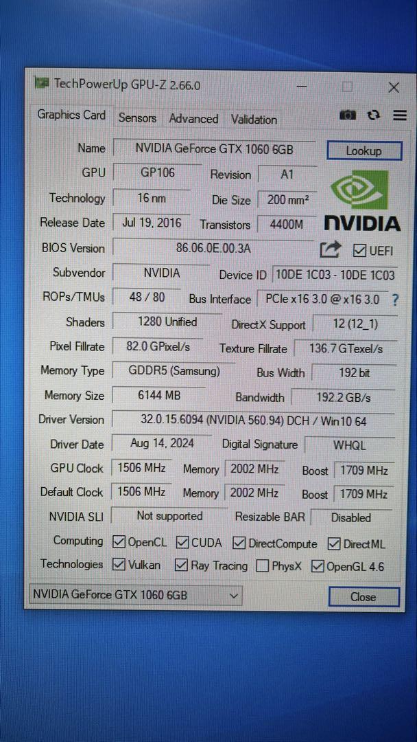 Palit グラフィックボード GTX1060 6GB グラボ