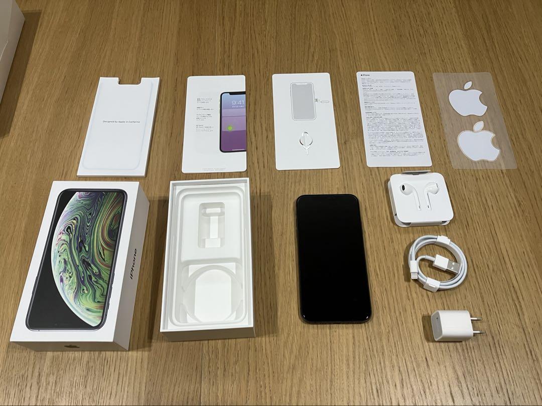 【美品】iPhoneⅩs本体 64GB スペースグレーSIMフリー初期化済み