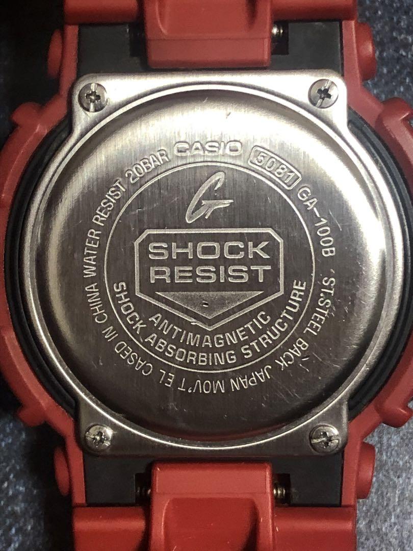 美品　CASIO カシオ　G-SHOCK Gショック　GA-100B-4AJF
