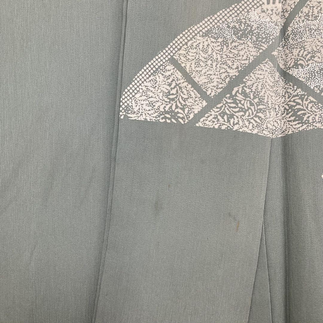 刺繍 籠目 金彩 美しい染め 素敵なデザイン 付下げ 訪問着 正絹 T-5063