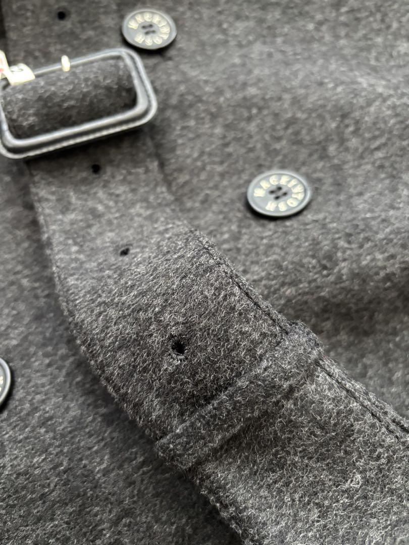 【美品】MACKINTOSH コート ベルト付 サイズ40 ダークグレー