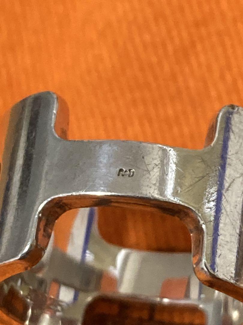 HERMES エルメスシルバーリング　Hタイプ￼